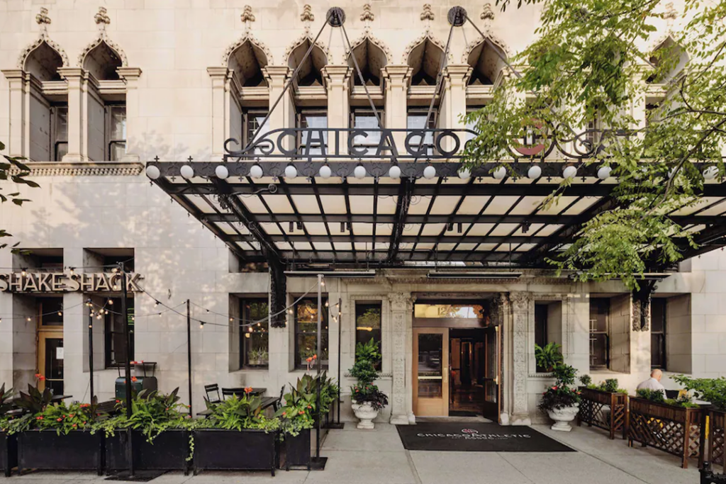 Front entrance to the Chicago Athletic Association